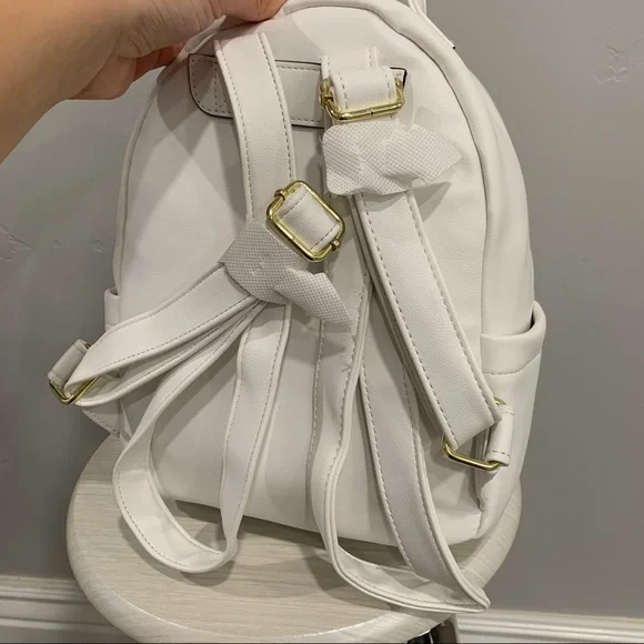 NWT Juicy Couture White Gold Accent Backpack display picture 3
